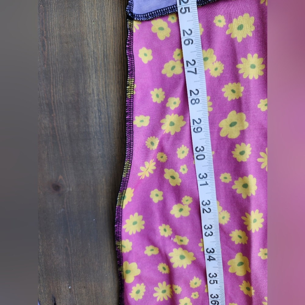 The Ragged Priest Colorful Patchwork Flared Pants Sz M - Picture 6 of 12